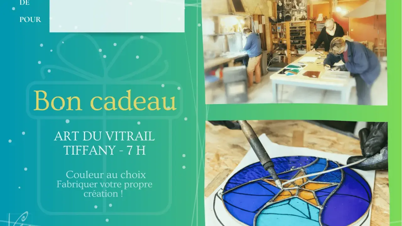 Atelier de vitrail Tiffany : l'initiation à l'art de créer sa propre pièce. Apprentissage de la technique Tiffany.
