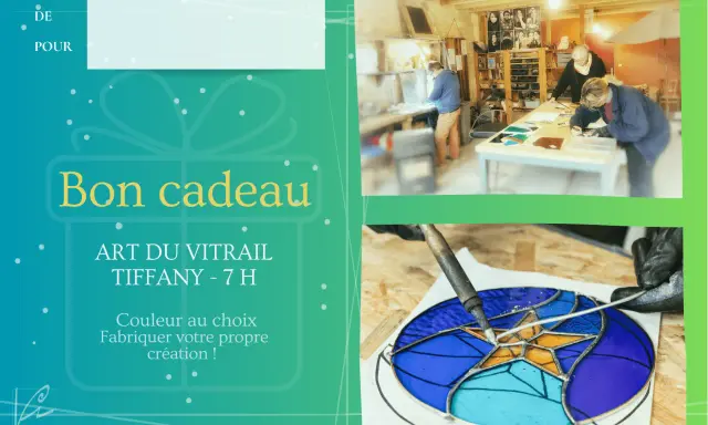 Atelier de vitrail Tiffany : l'initiation à l'art de créer sa propre pièce. Apprentissage de la technique Tiffany.