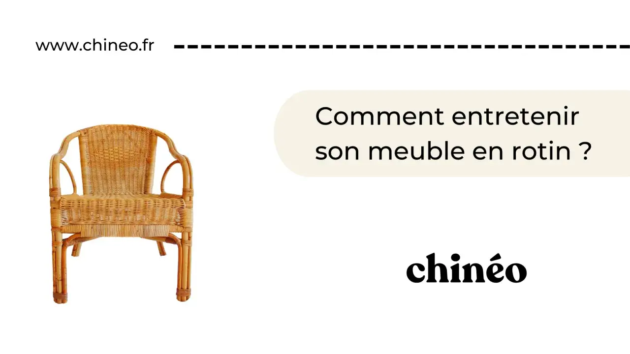 Un fauteuil en rotin, parfait pour apprendre comment entretenir le rotin et garder vos meubles comme neufs.